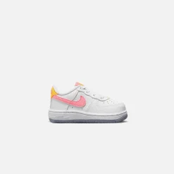 Shop Nike Toddler Air Force 1 Low White / Coral Chalk / Laser Orange