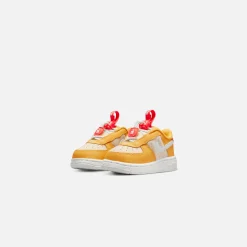 Best Sale Nike Toddler Air Force 1 Toggle Se Yellow Ochre / Pearl White / Bright Crimson / Summit White