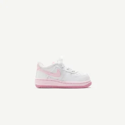 Cheap Nike Toddler Force 1 White / Elemental Pink / Medium Soft Pink / Pink Foam