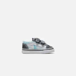 Sale Vans Toddler Old Skool V Marble Black / Blue