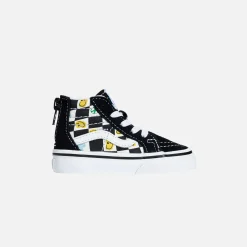 Discount Vans Toddler Sk8-Hi Zip Melted Check Black / Multi