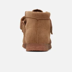 Sale Clarks Toddler Wallabee Boot Wheat Suede