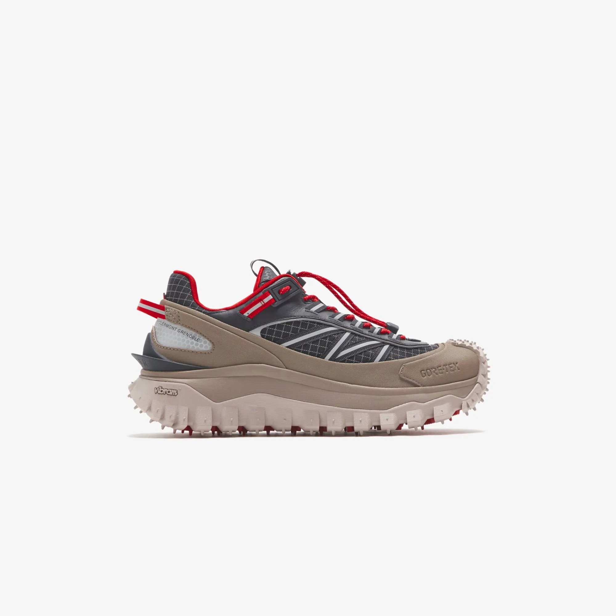 Outlet Moncler Trailgrip Gtx Low Top Sneakers Red / Taupe / Black