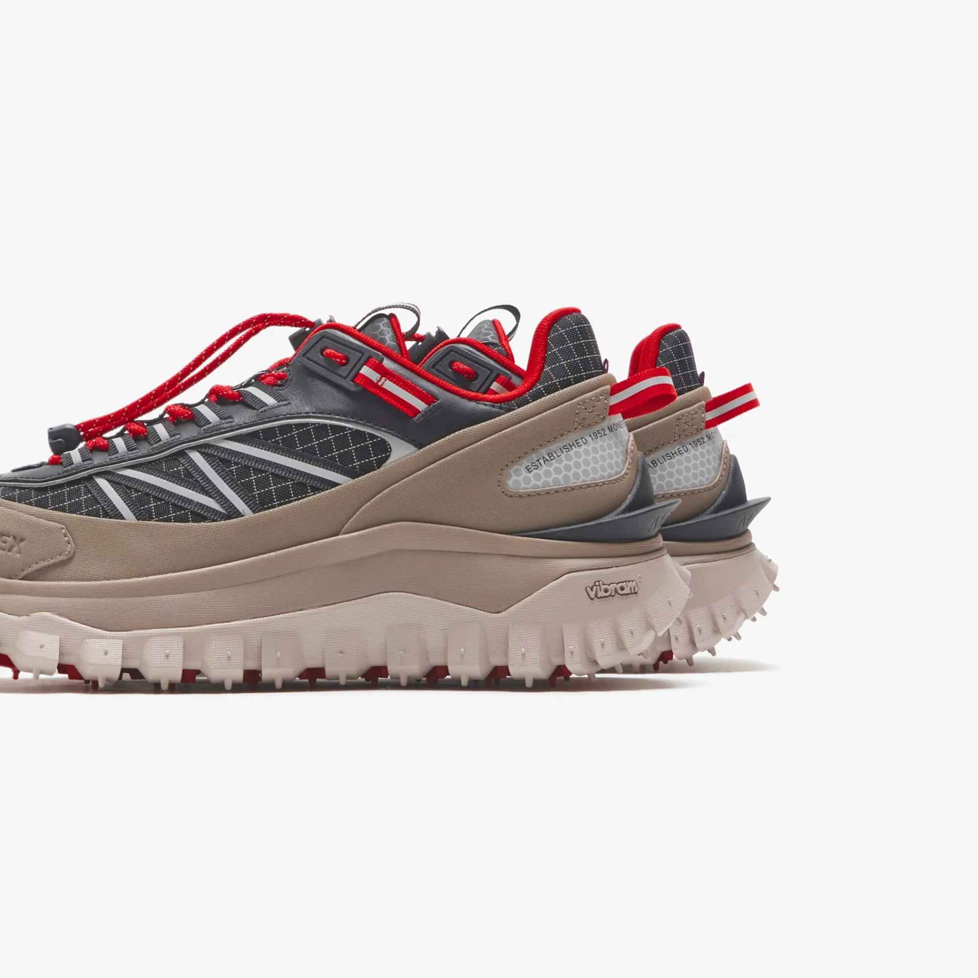 Outlet Moncler Trailgrip Gtx Low Top Sneakers Red / Taupe / Black