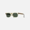 Outlet Gucci Transparent Acetate Sunglasses Gold Green