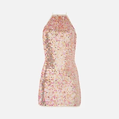 Flash Sale Retrofete Trixie Dress White / Rainbow / Multi