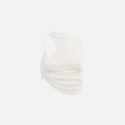 Flash Sale Hyein Seo Twisted Crop Top Ivory