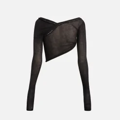 Discount Hyein Seo Twisted Long Sleeve With Necklace Black