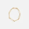 Cheap Her Children U Shape Link Bracelet 1+1 Yellow Gold