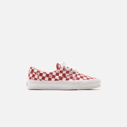 Cheap Vans Ua Og Era Lx Checkerboard / Racing Red