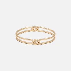 Sale Maor Unity Curb 3Mm Bangle In Yellow Gold