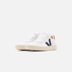 Outlet Veja V-10 White / Navy / Red
