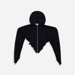 Best Sami Miro Vintage V Cut Zip Hoodie Black