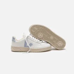 Outlet Veja V-12 Leather White Steel