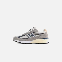 Flash Sale New Balance 990V4 Made In Usa Dark Grey / Grey / Blue