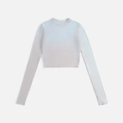 Shop Cotton Citizen Verona Crop Top Pacific Blue Cast