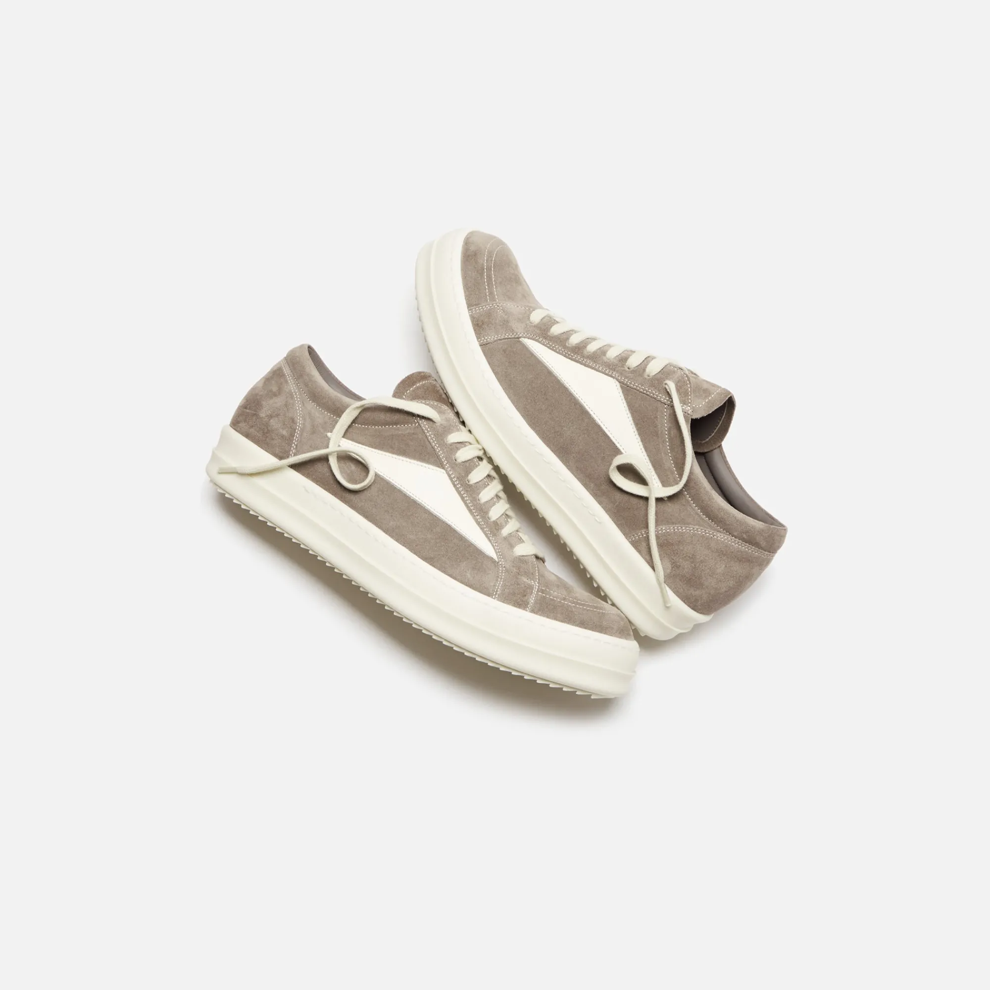 New Rick Owens Vintage Sneaks Dust / Milk / Milk
