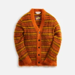 Outlet Marni V-Neck Long Sleeve Cardigan Lobster