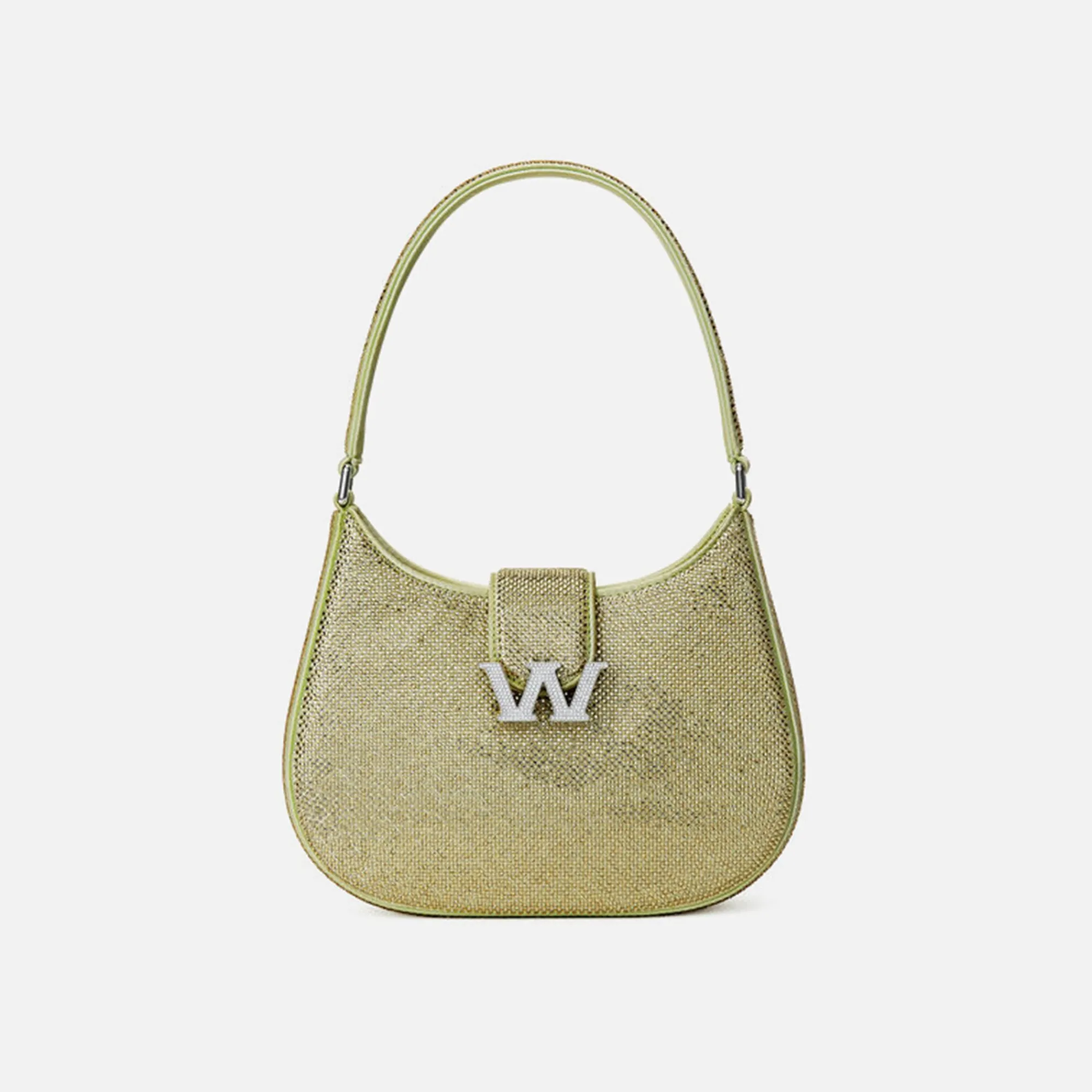 New Alexander Wang W Legacy Small Hobo Lemon Drop Crystal