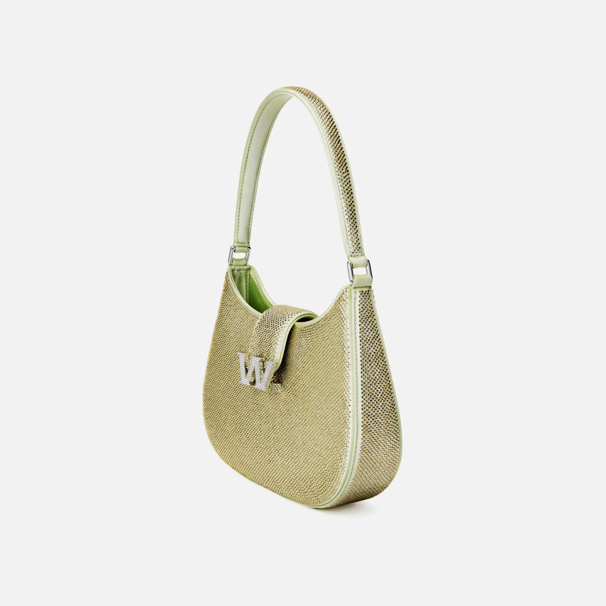 New Alexander Wang W Legacy Small Hobo Lemon Drop Crystal