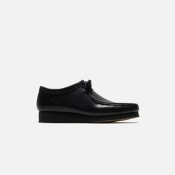 Best Sale Clarks Wallabee Black Leather