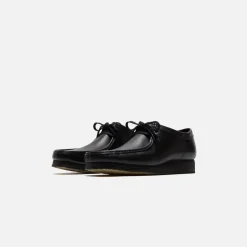 Best Sale Clarks Wallabee Black Leather