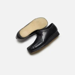 Best Sale Clarks Wallabee Black Leather