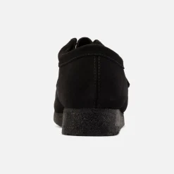 Hot Clarks Wallabee Black Suede
