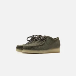 Flash Sale Clarks Wallabee Olive Combi