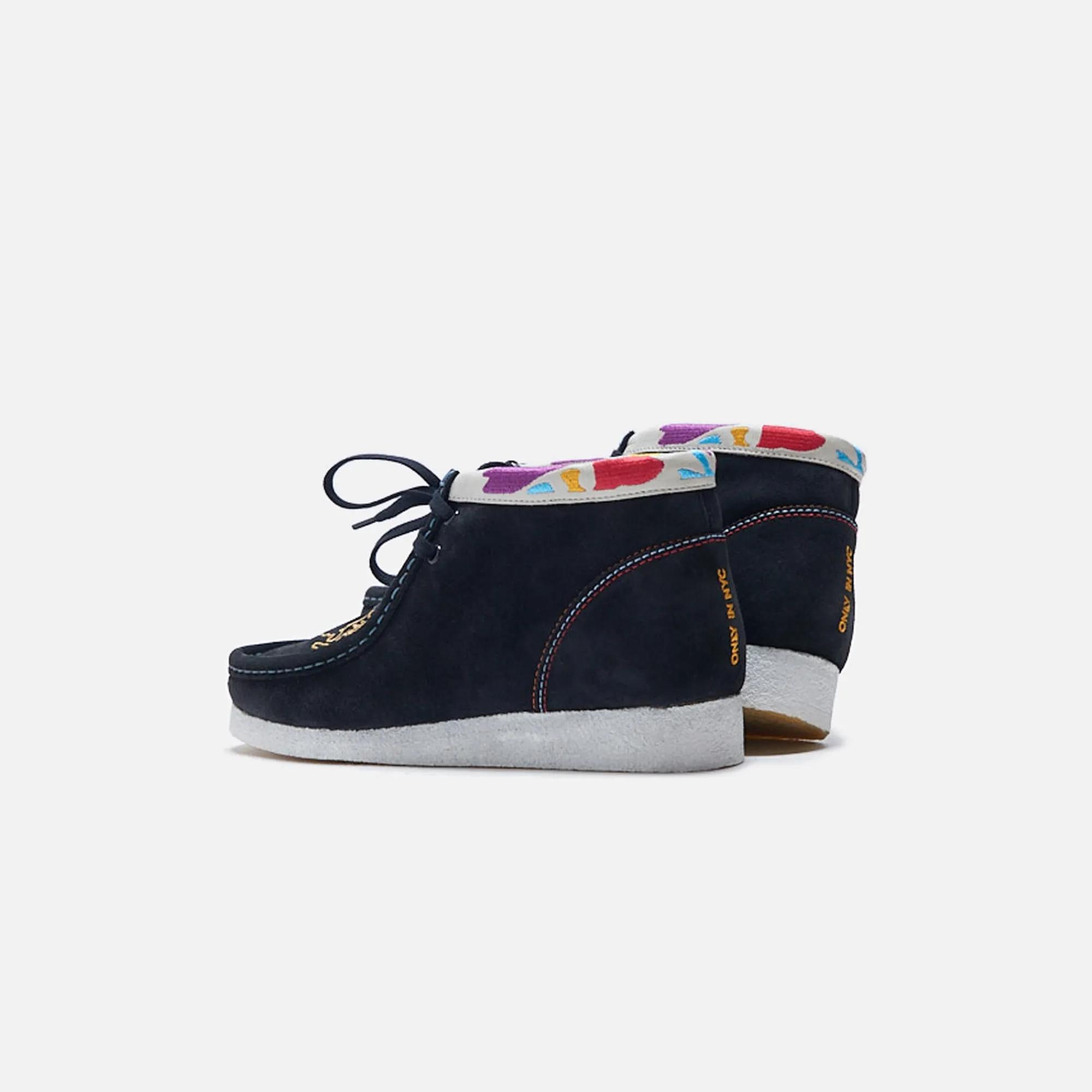 Online Clarks Wallabee Boot Black Combi