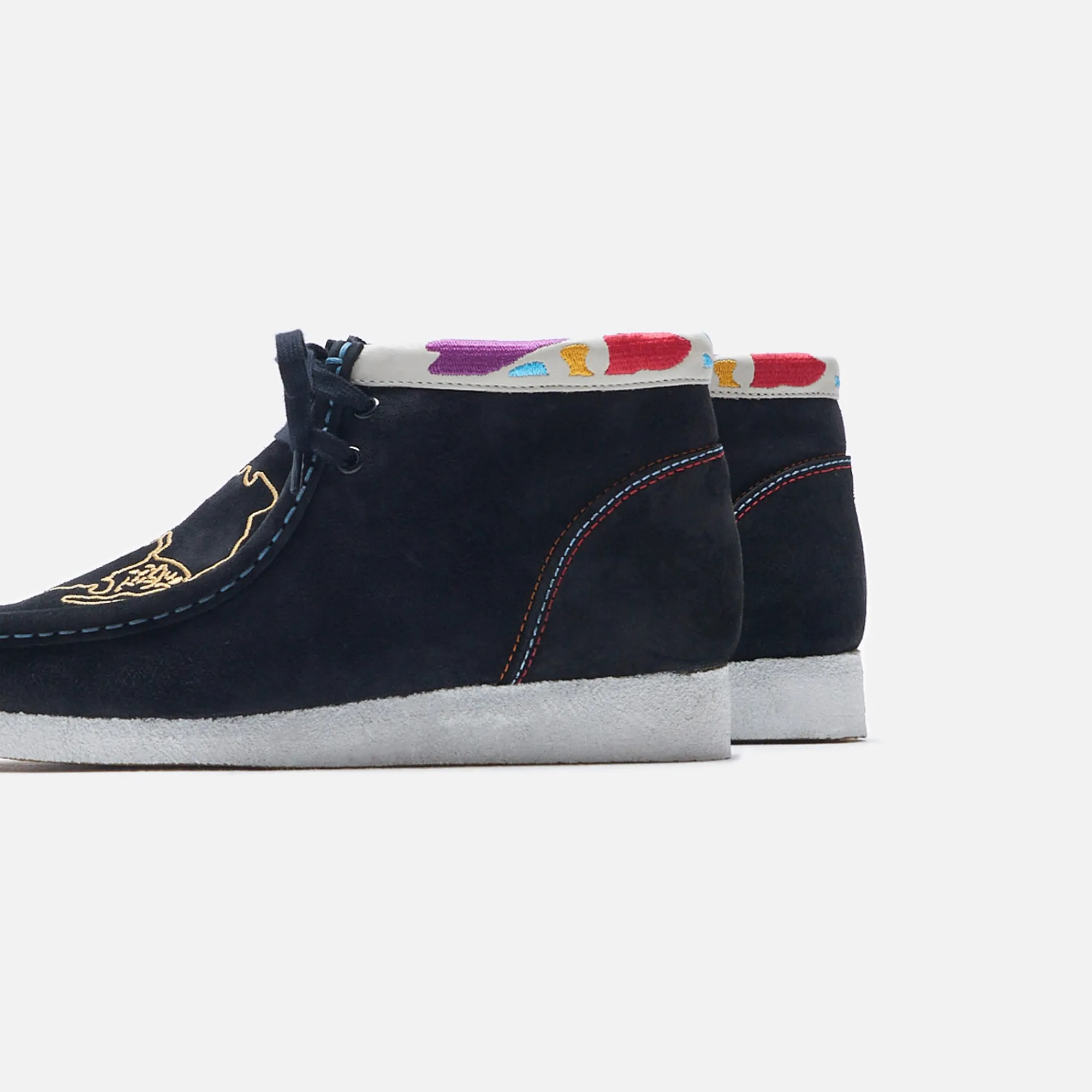 Online Clarks Wallabee Boot Black Combi
