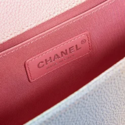 Sale What Goes Around Comes Around Wgaca Chanel Caviar Rainbow Boy Bag Multi