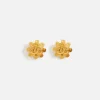 Fashion What Goes Around Comes Around Wgaca Chanel Squiggle Border Earrings Gold