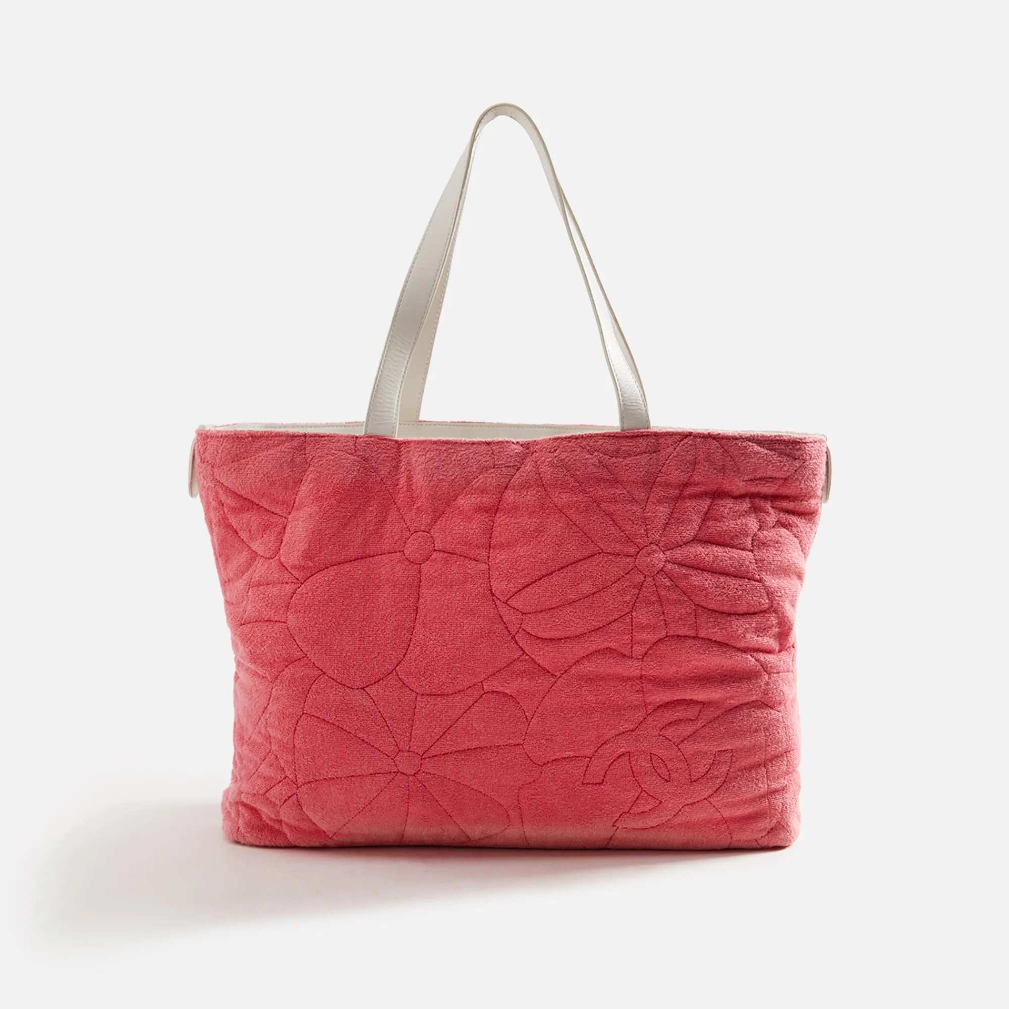Best Sale What Goes Around Comes Around Wgaca Chanel Terry Beach Set Gm Pink