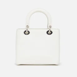 Best Sale What Goes Around Comes Around Wgaca Dior Embossed Paradise Lady Dior M White