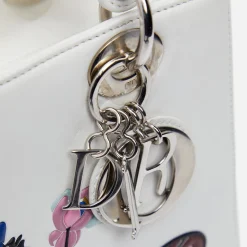 Best Sale What Goes Around Comes Around Wgaca Dior Embossed Paradise Lady Dior M White