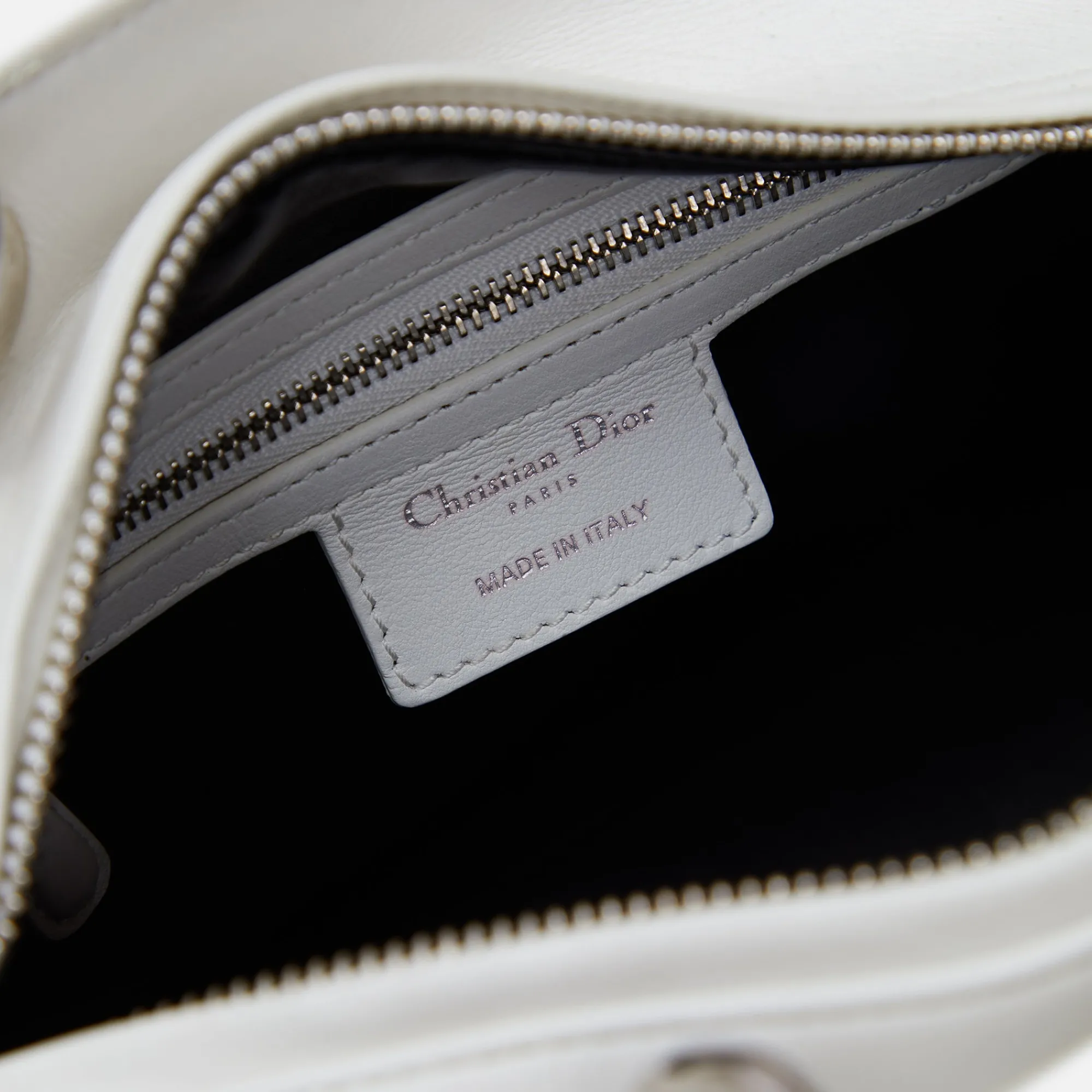 Best Sale What Goes Around Comes Around Wgaca Dior Embossed Paradise Lady Dior M White