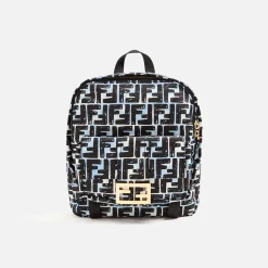 Cheap What Goes Around Comes Around Wgaca Fendi Nylon Logo Printed Backpack Multi