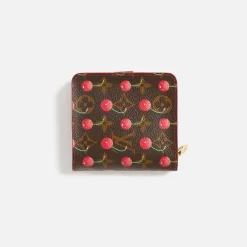 Clearance What Goes Around Comes Around Wgaca Louis Vuitton Murakami Cherry Zippy Brown