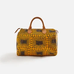 Clearance What Goes Around Comes Around Wgaca Louis Vuitton X Yayoi Kusama Ab Speedy 30 Yellow
