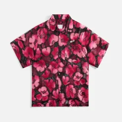 Clearance 4S Designs Wide Camp Shirt Pink / Black