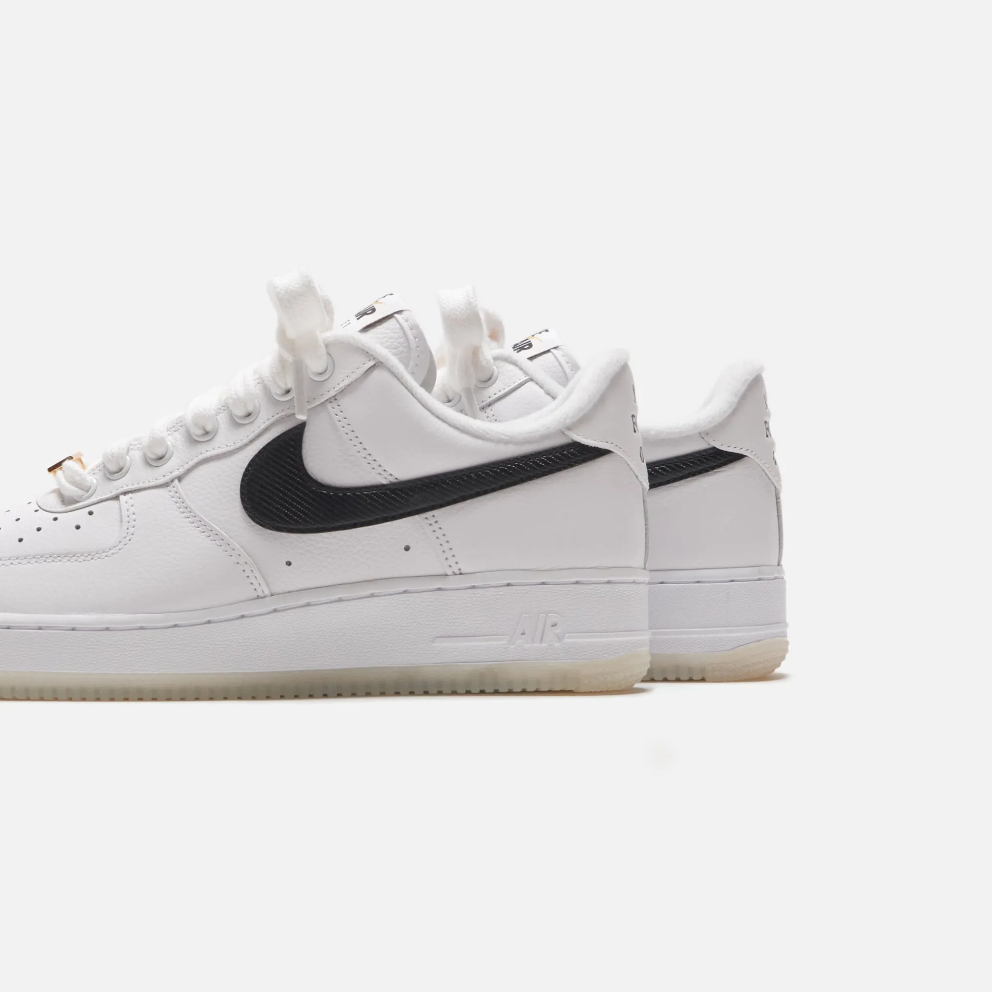 Clearance Nike Wmns Air Force 1 `07 Prm Bronx Origins White / Black / Metallic Gold