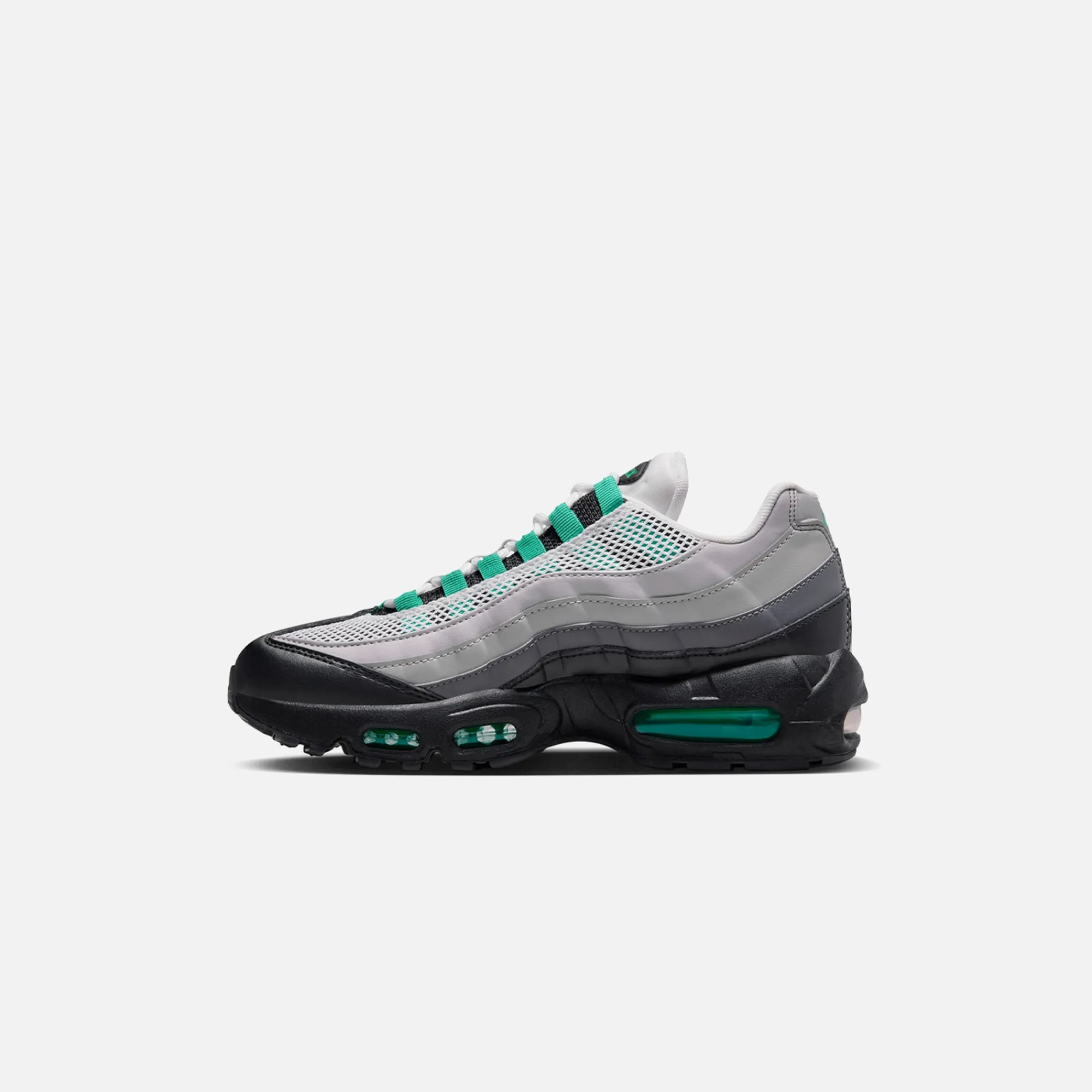 Outlet Nike Wmns Air Max 95 Black / Stadium Green / Pearl Grey / Med Grey