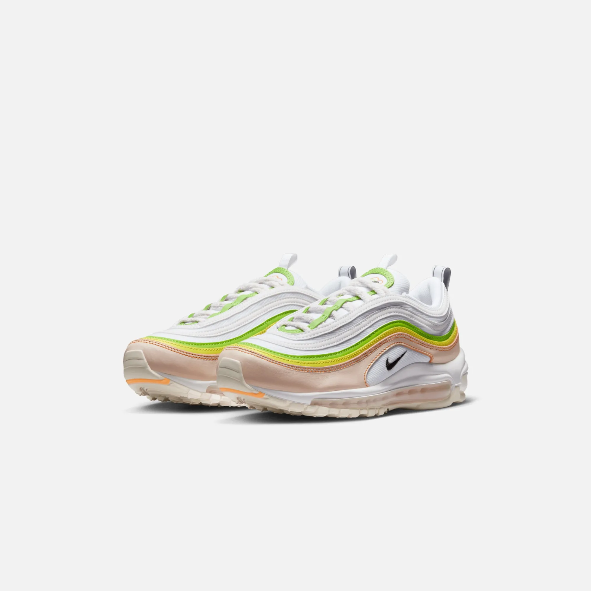 Best Sale Nike Wmns Air Max 97 White / Black / Pearl Pink / Action Green