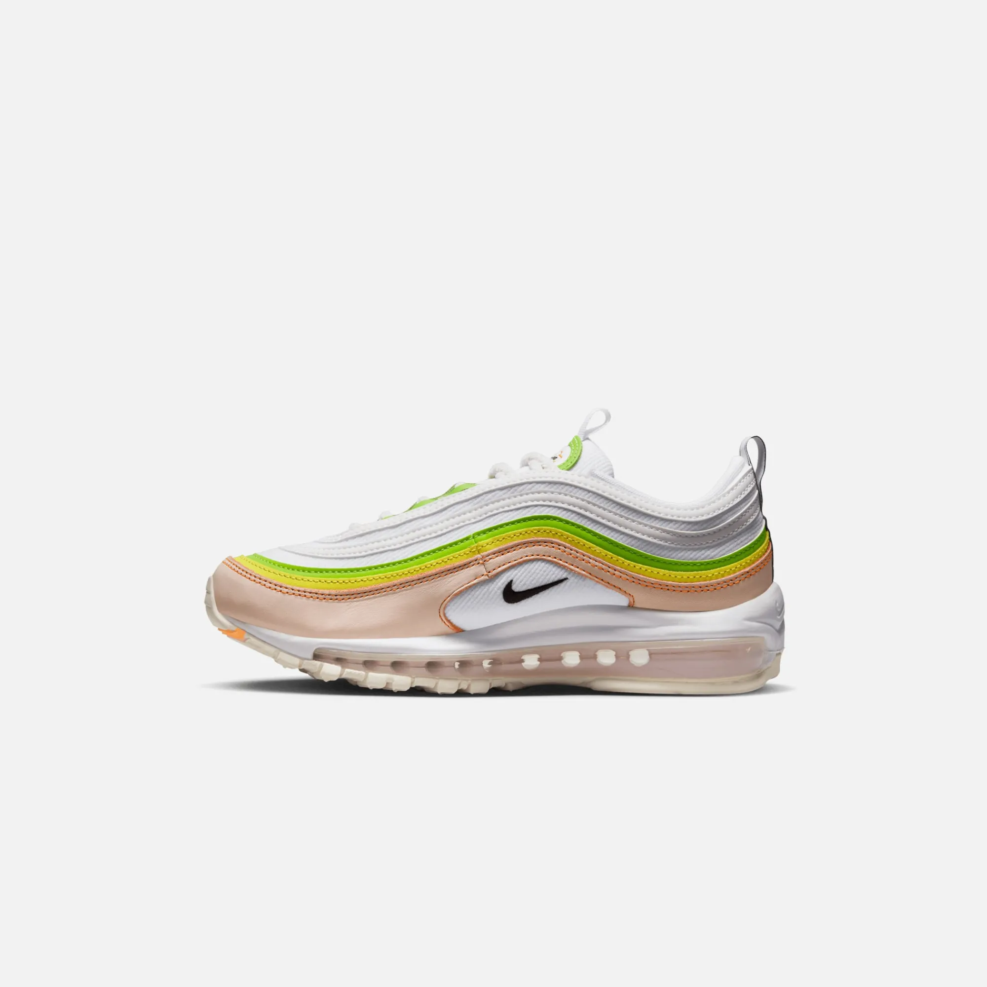 Best Sale Nike Wmns Air Max 97 White / Black / Pearl Pink / Action Green