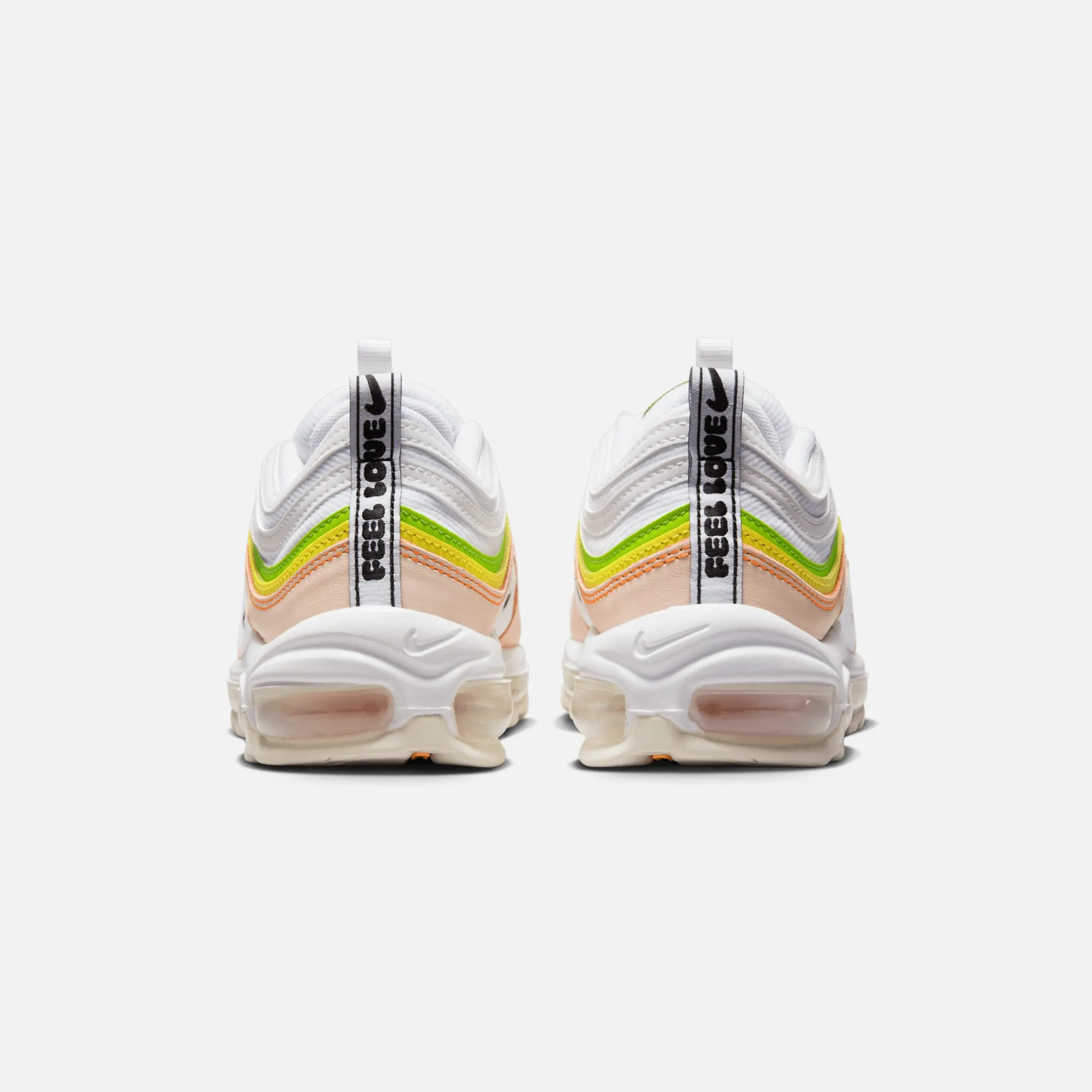 Best Sale Nike Wmns Air Max 97 White / Black / Pearl Pink / Action Green