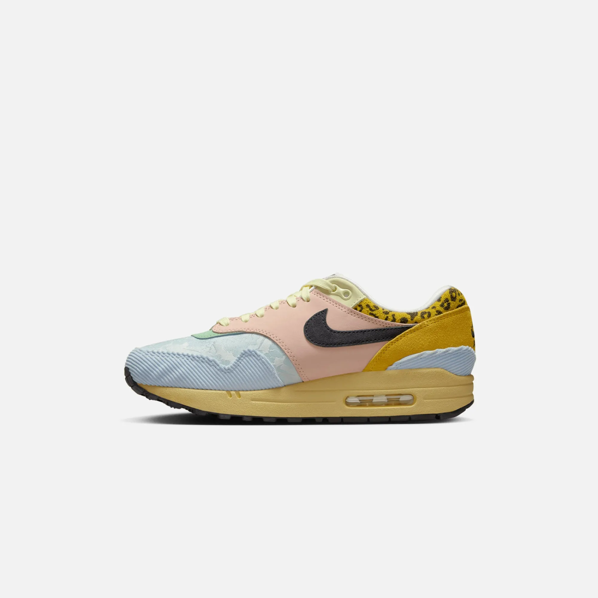 Best Sale Nike Wmns Air Max 1 `87 Prm Celestine Blue / Off Noir / Teal Tint / Arctic Orange / Tour Yellow / Citron Tint