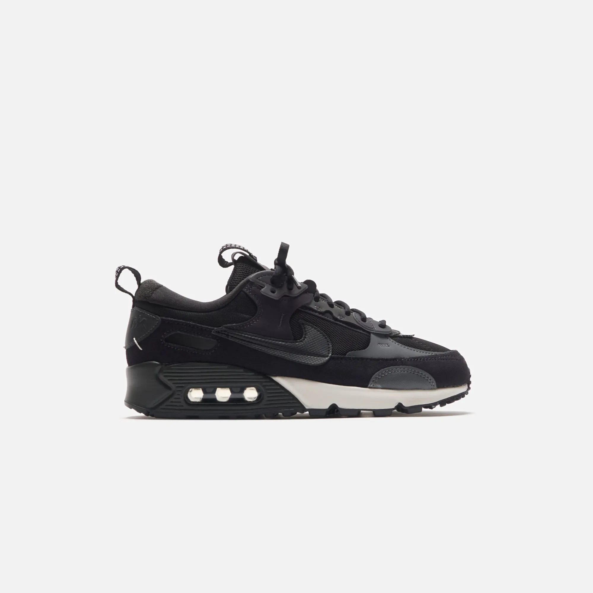 Discount Nike Wmns Air Max 90 Futura Black / Iron Grey