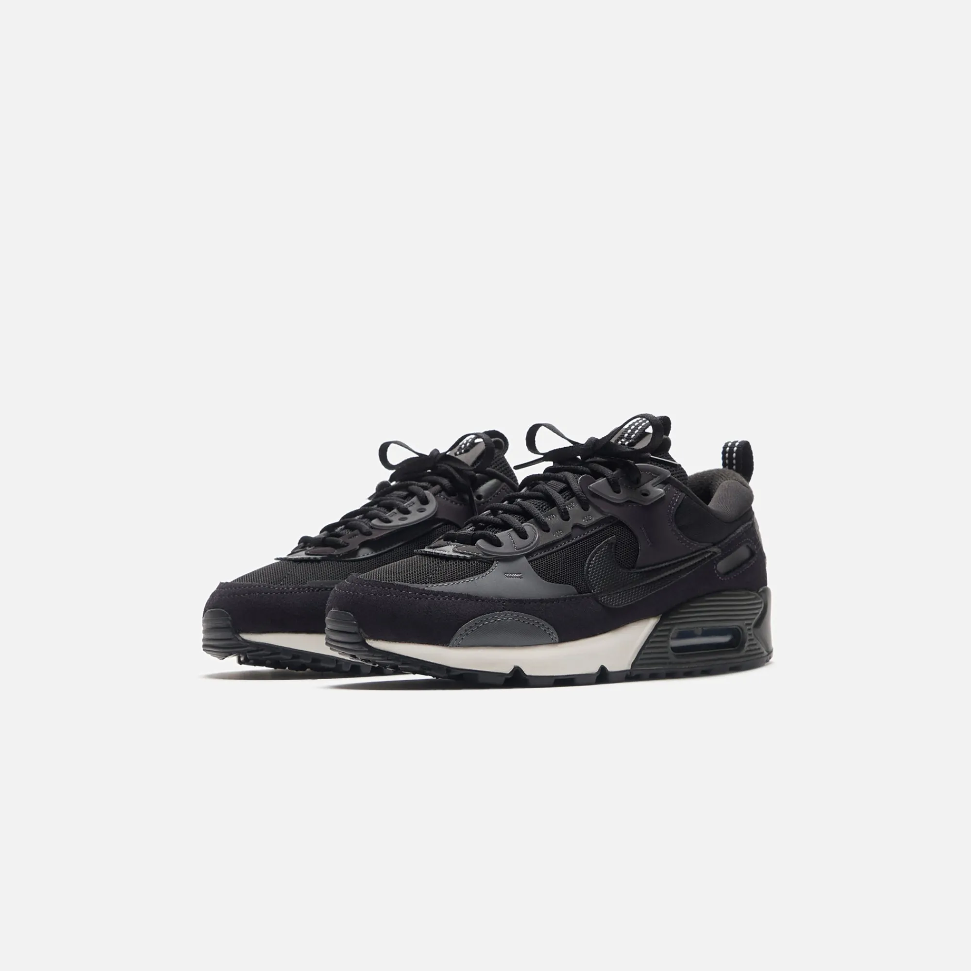 Discount Nike Wmns Air Max 90 Futura Black / Iron Grey