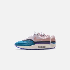 New Nike Wmns Air Max 1 Prm Shwr Plum Fog / Fossil Rose / Pink Oxford